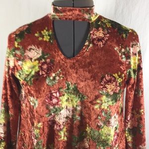 Pomelo Tunic Top Key Hole Neck Size Small
